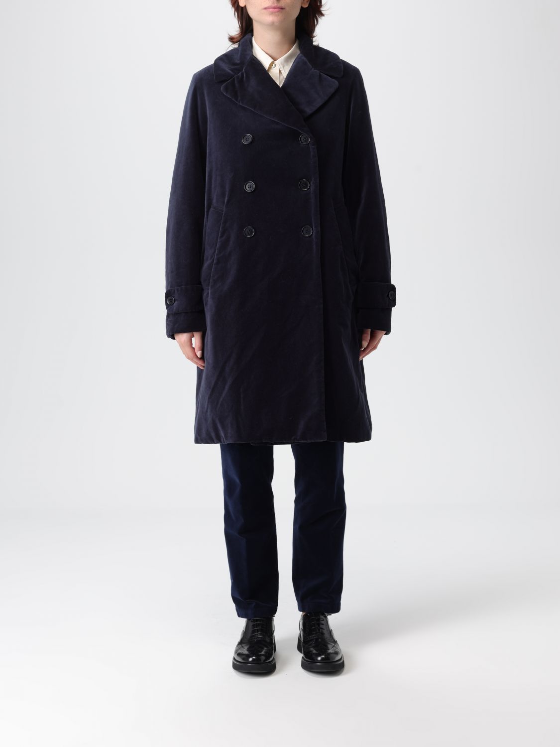 Coat Woman color Blue