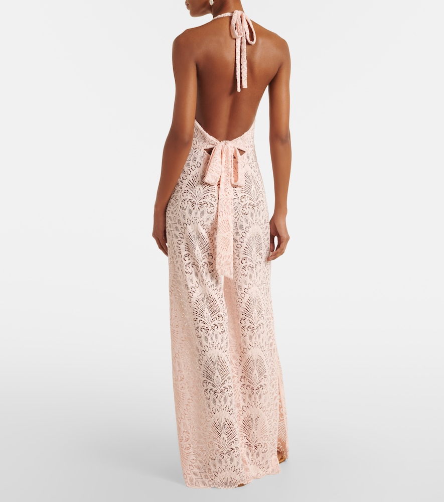Irena halterneck lace jumpsuit