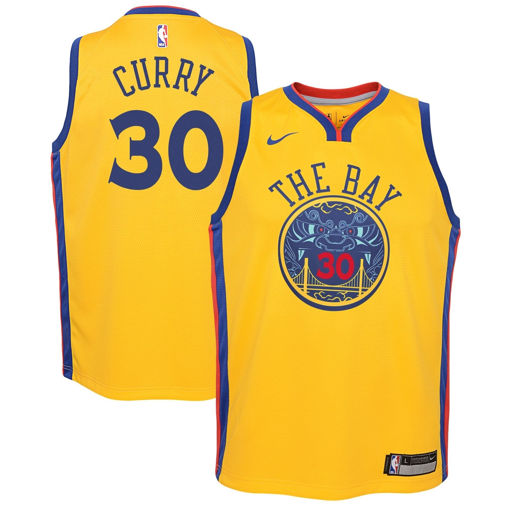 Men's NBA Gs Warriors Chinese Heritage Stephen Curry Jersey