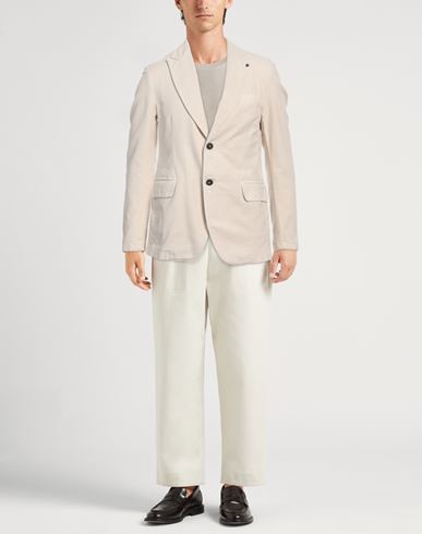 Patrizio Piscaglia Man Blazer Beige Size 38 Cotton, Elastane