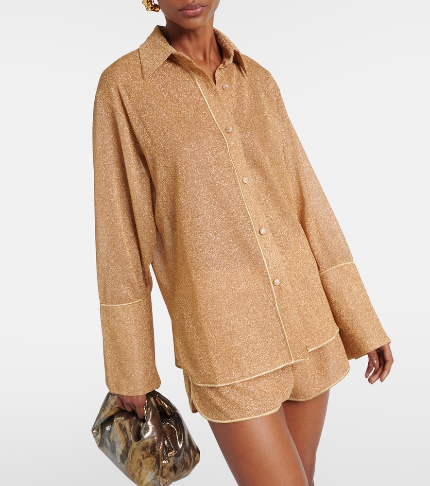 Oséree Lumière lamé shirt