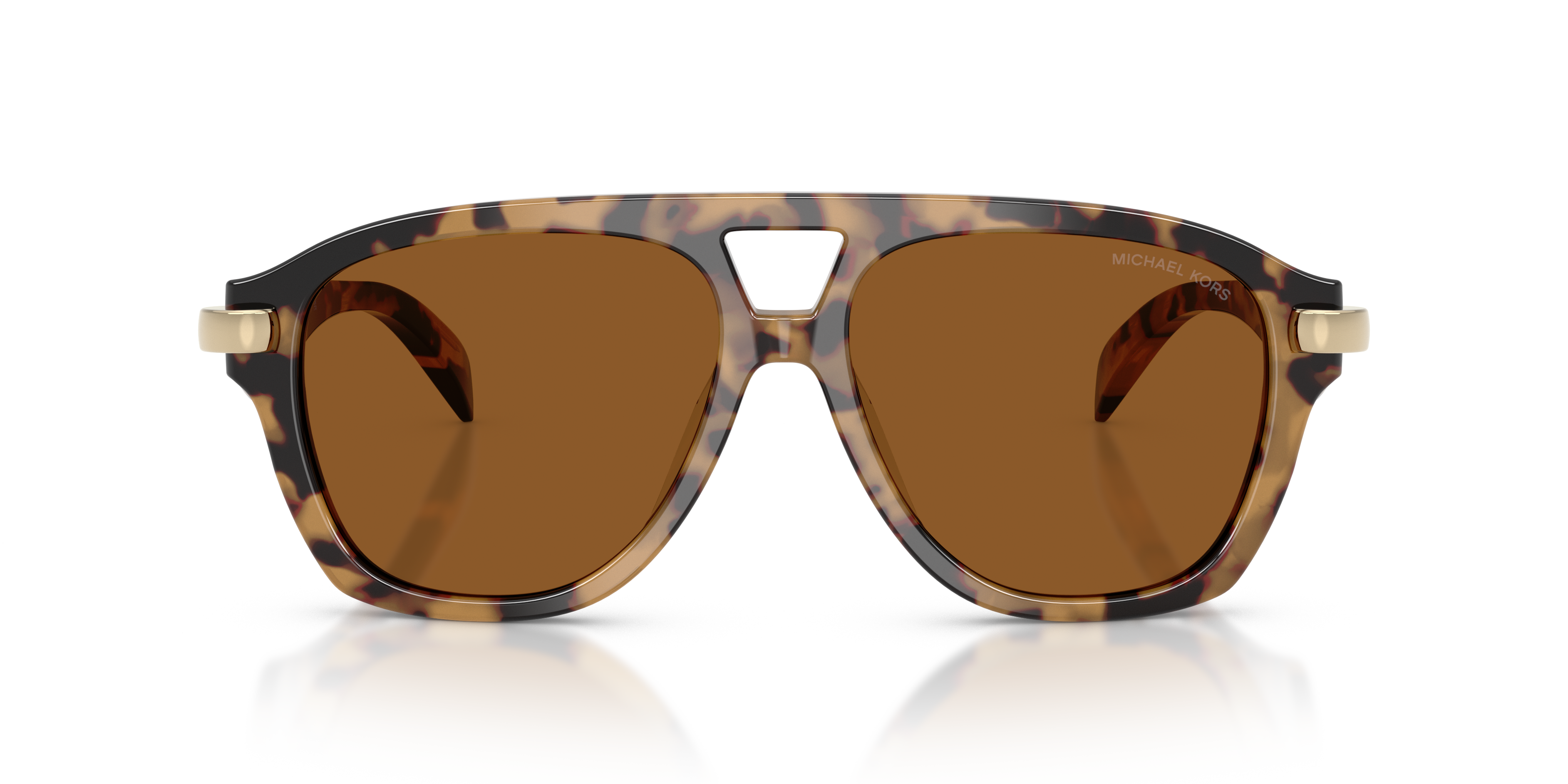 Michael Kors Vrouw Michael Kors MK2277U GRENADA 393073 Zonnebrillen Acetaat Schildpad Bruin Piloot Normaa