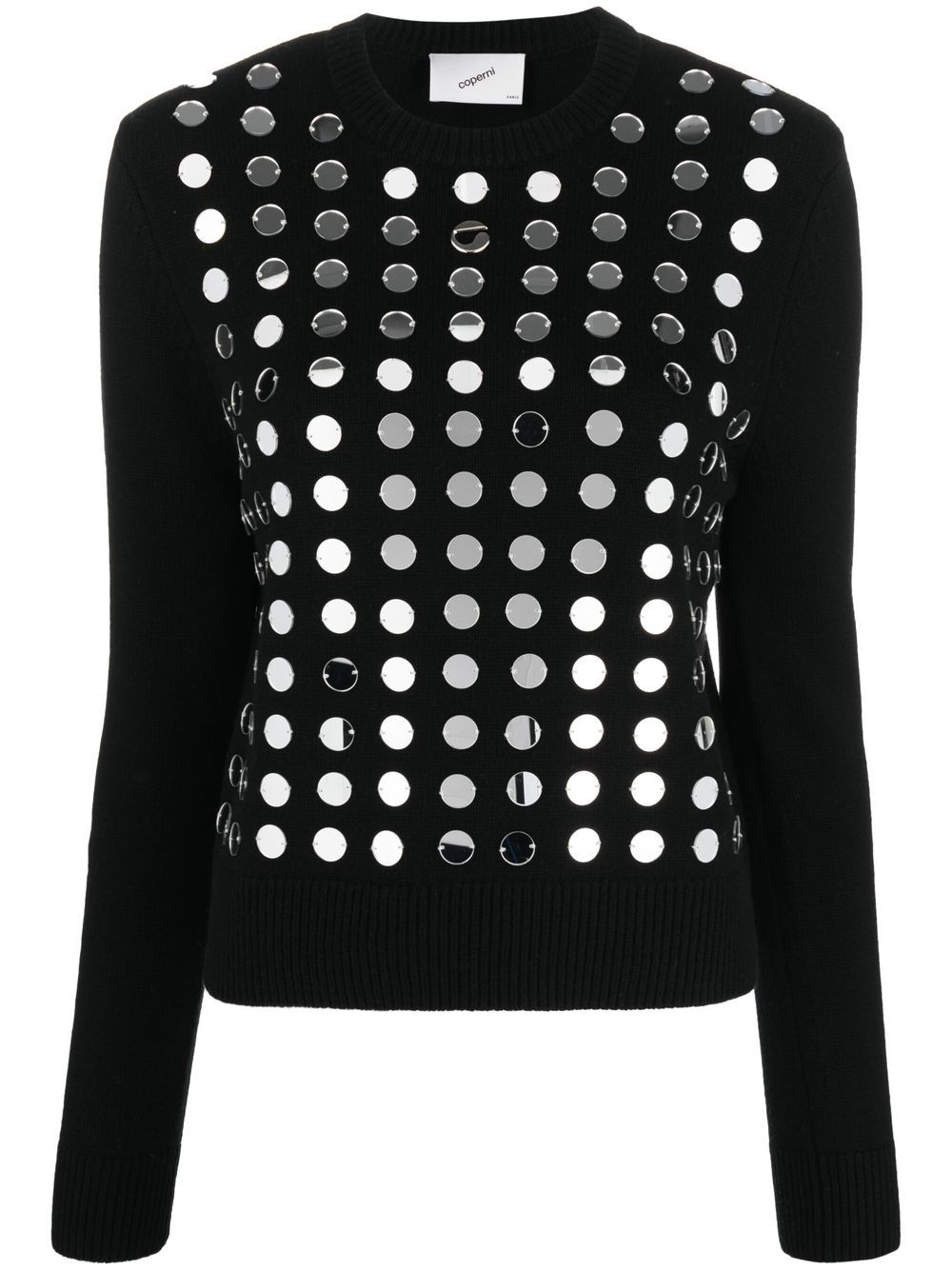 Mirror-sequin jumper