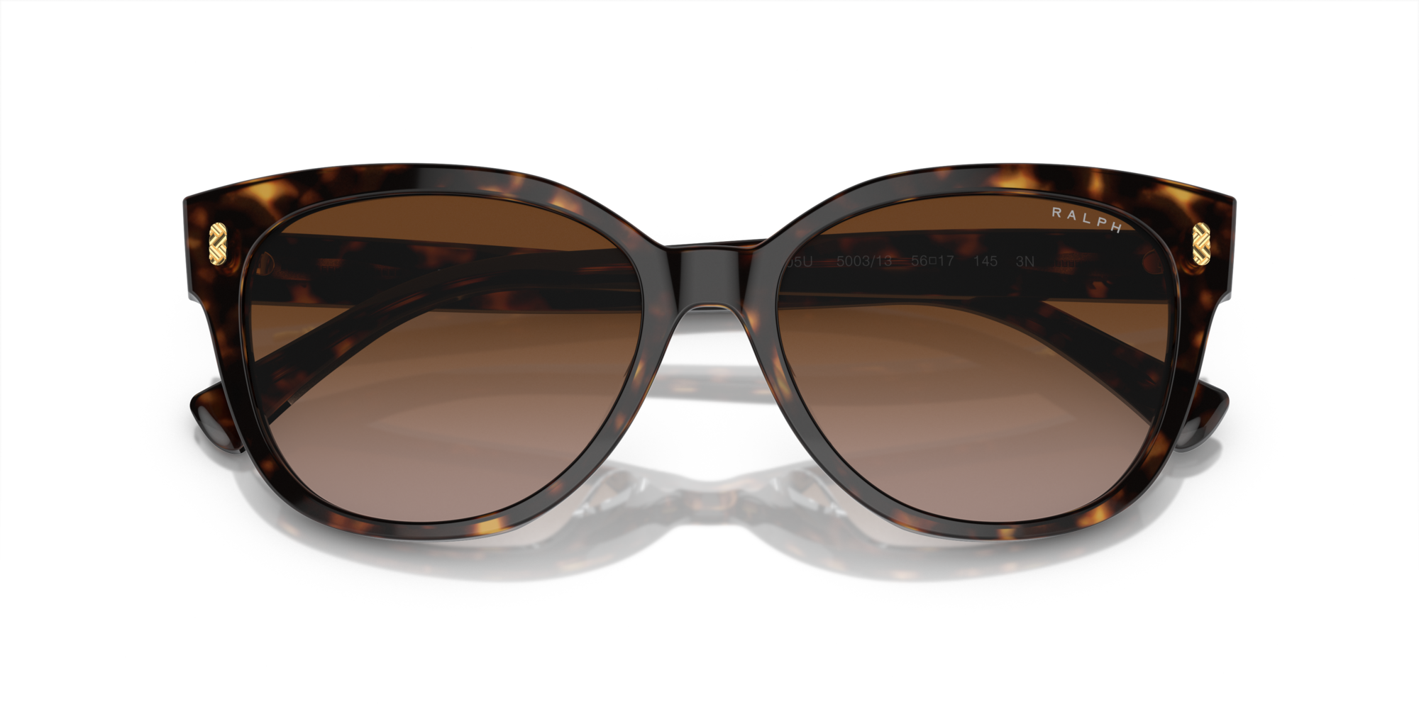 Ralph Lauren Woman Ralph Lauren RA5305U 500313 Sunglasses Acetate Black Brown Cat Eye Normal Shaded