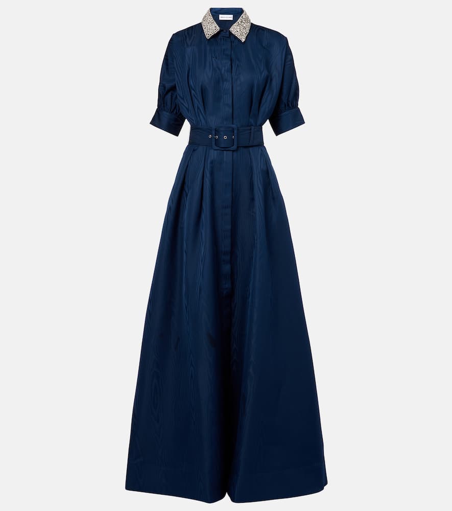 Cielo beaded silk shirt dress