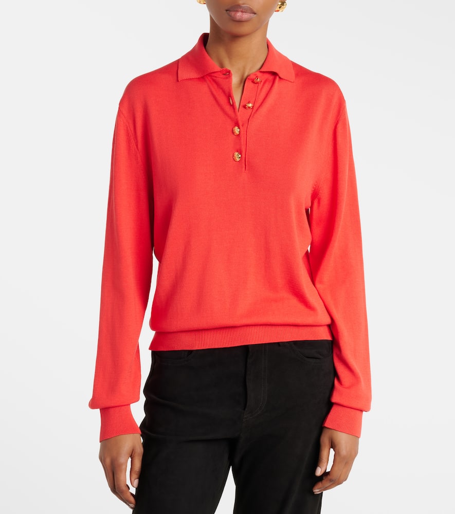 Blazé Milano Alegria silk and cotton polo sweater