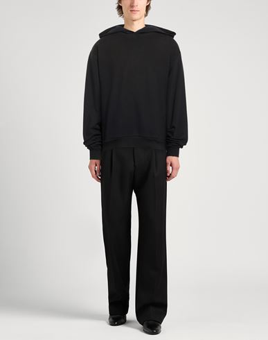 Man Sweatshirt Black Size S Cotton, Polyester