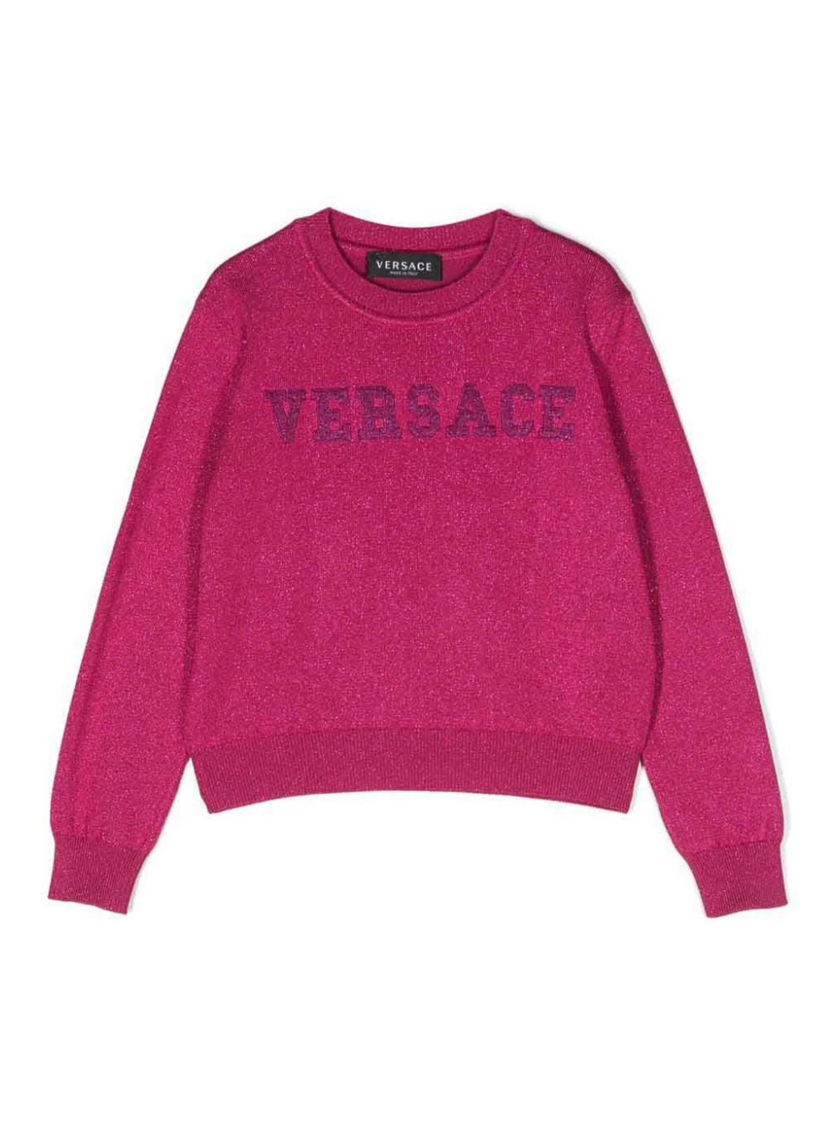 Fuchsia lurex girl versace jumper