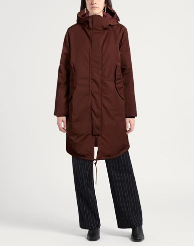Woman Jacket Chocolate brown Size S Recycled polyester