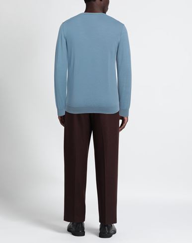 Man Sweater Pastel blue Size XXL Merino Wool