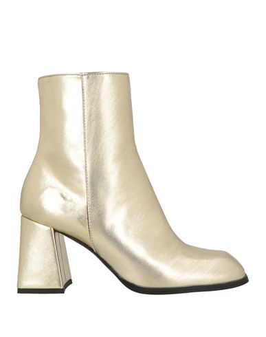 Woman Ankle boots Platinum Size 7 Textile fibers