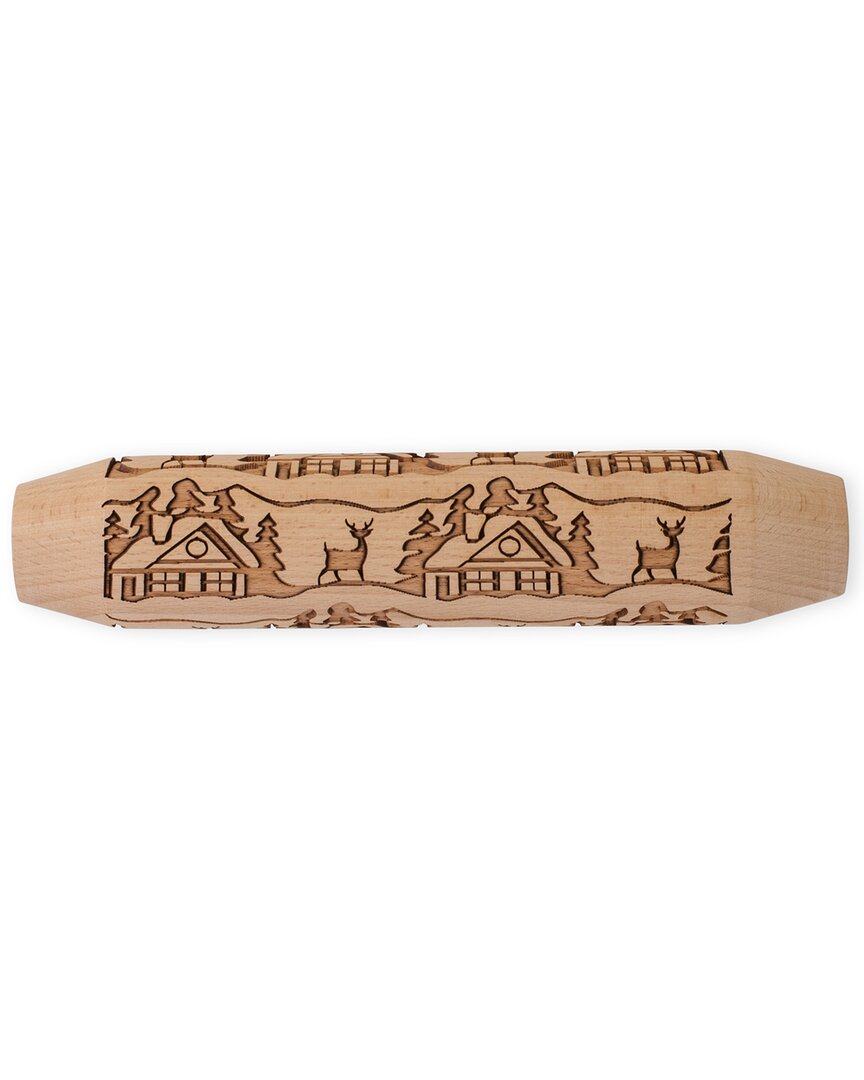 Woodland Cottage Embossing Rolling Pin