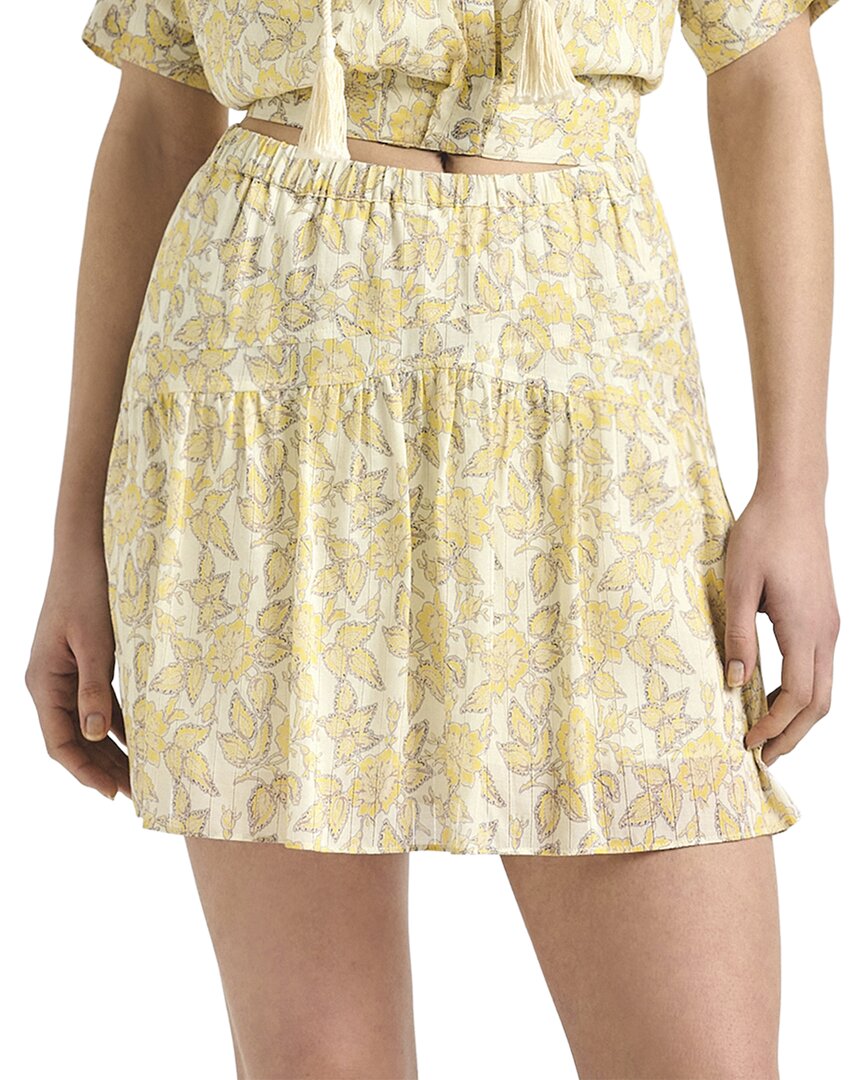 Thalina Printed Voile Mini Skirt