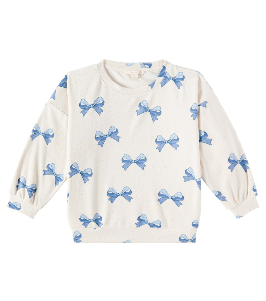 Konges Sløjd Itty bow-detail cotton-blend sweatshirt