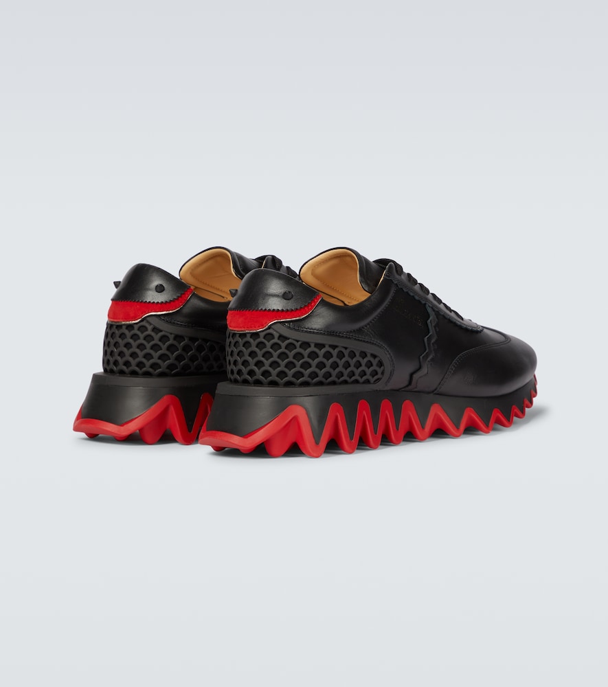 Loubishark leather sneakers