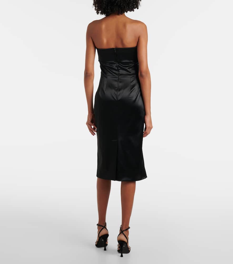 Satin bustier dress