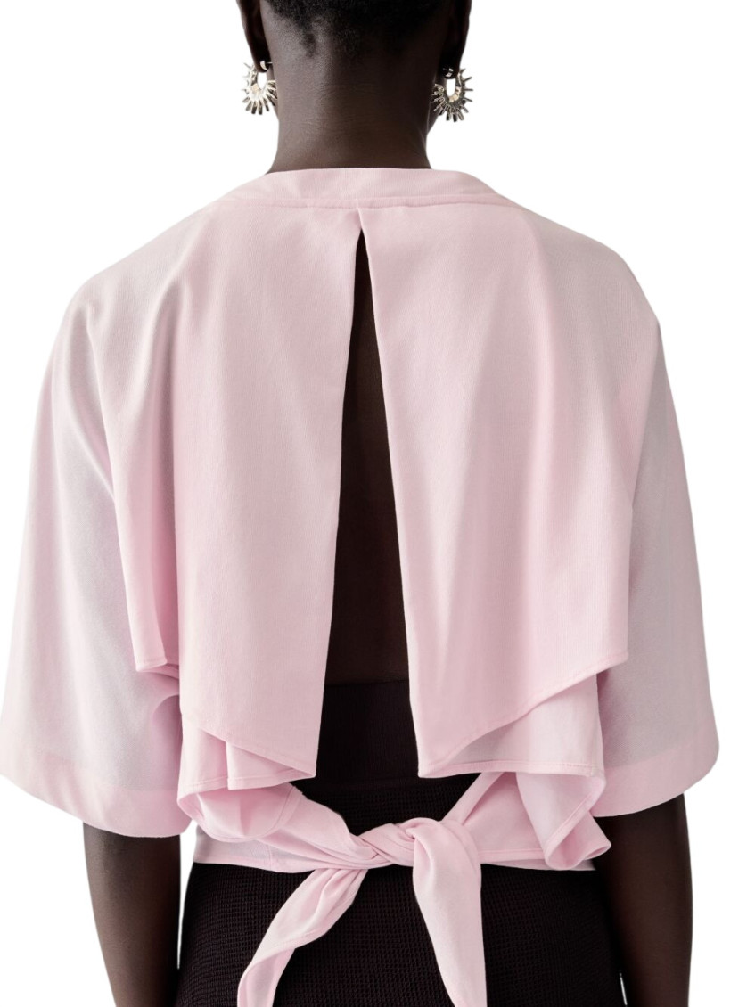 Jacquemus - harvest knit top high neck open back