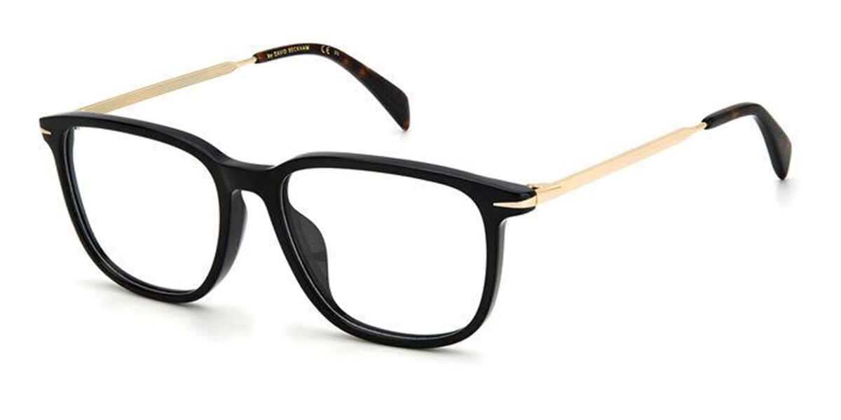 David Beckham DB 7074/F Asian Fit 2M2 Men's Eyeglasses Black 55 - Blue Light Block Available