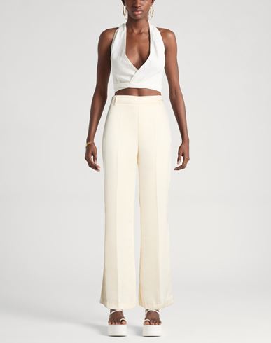 Woman Pants Cream Size 8 Polyester