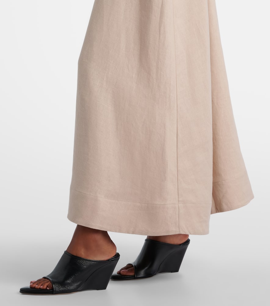 Capri linen maxi dress
