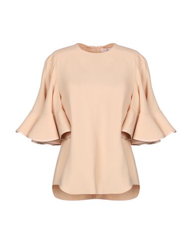 Chloé Woman Top Beige Size 10 Acetate, Viscose