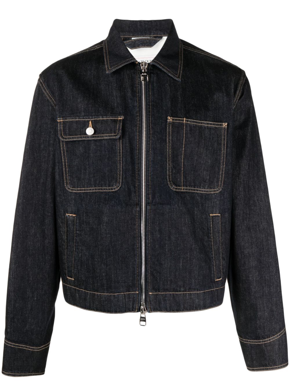 Zip-up denim jacket - Blue