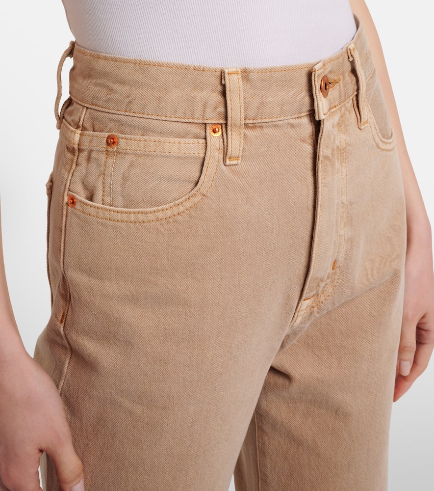 London high-rise straight jeans