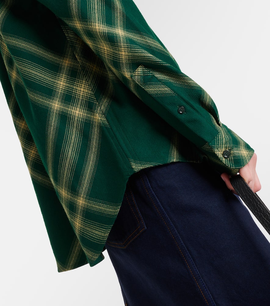 Checked wool shirt