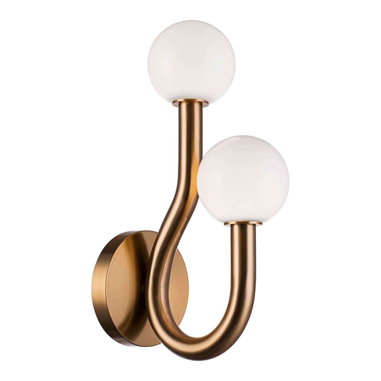 Aged Gold Brass Wall Sconce from the Joelle Collection