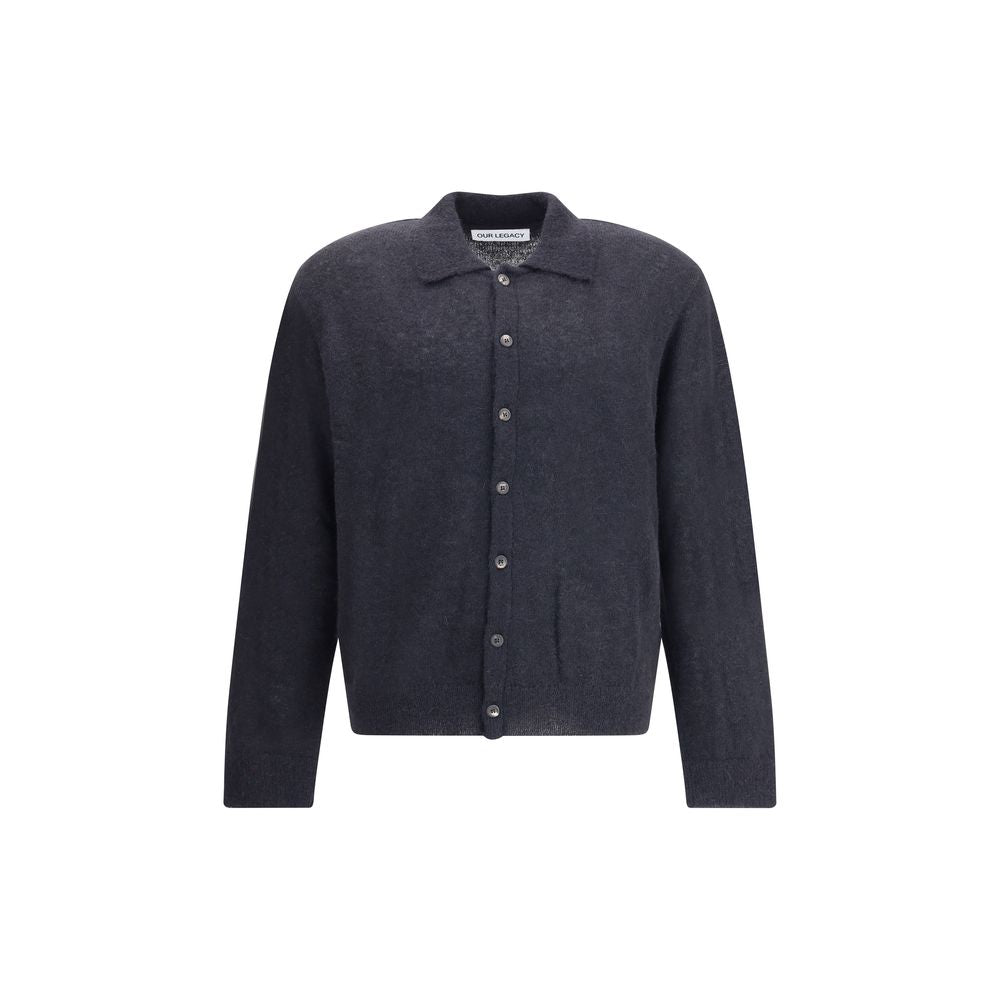 Alpaca Vicugna Pacos Cardigan — Black