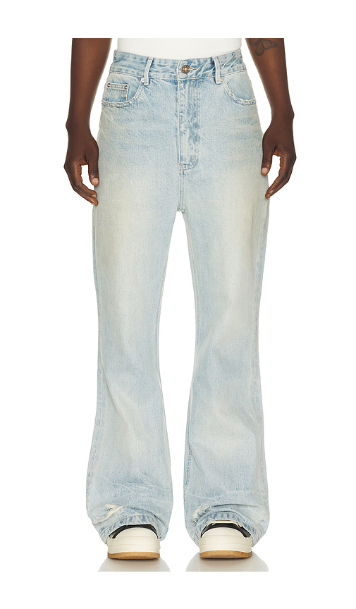 Madfrenzy jeans corte para bota en color azul L también en M, S, XL/1X