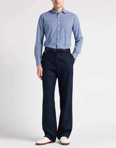 Man Shirt Blue Size 15 ¾ Linen, Cotton