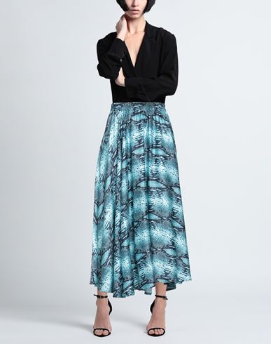 5 Progress Woman Maxi skirt Turquoise Size M Polyester