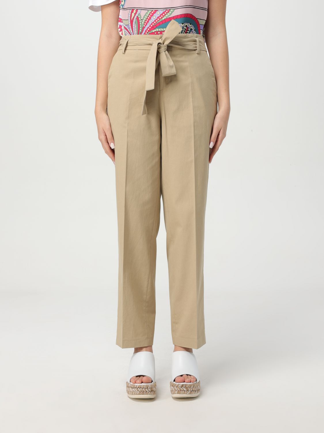 Pants LIU JO Woman color Brown