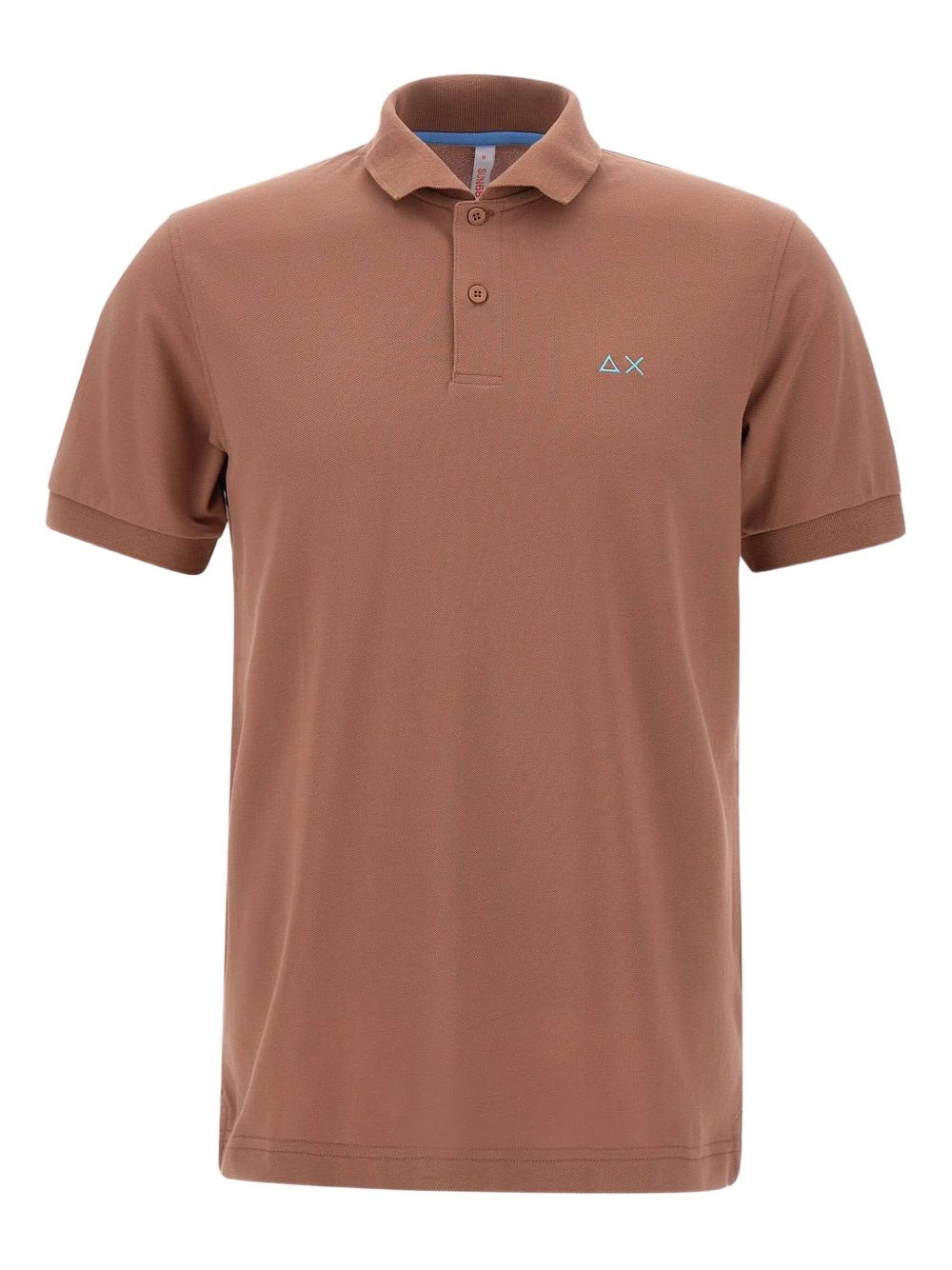 Embroidered-logo polo shirt - Brown