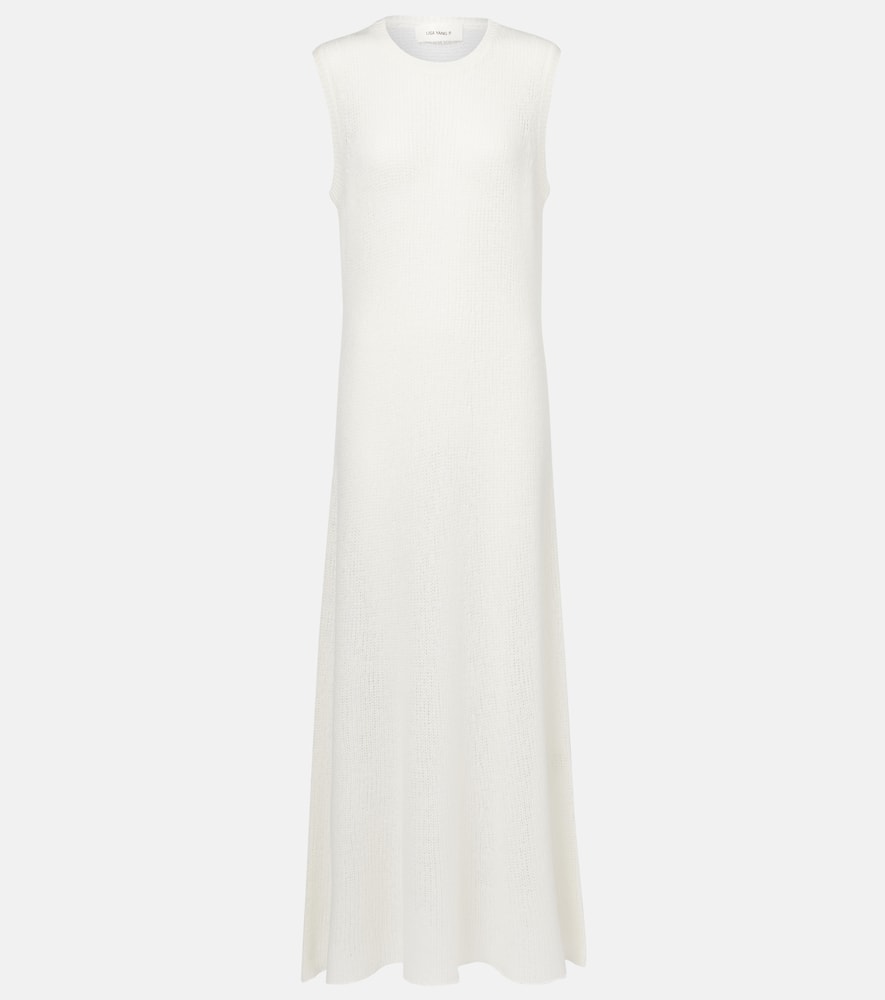 Madalena cashmere and silk maxi dress