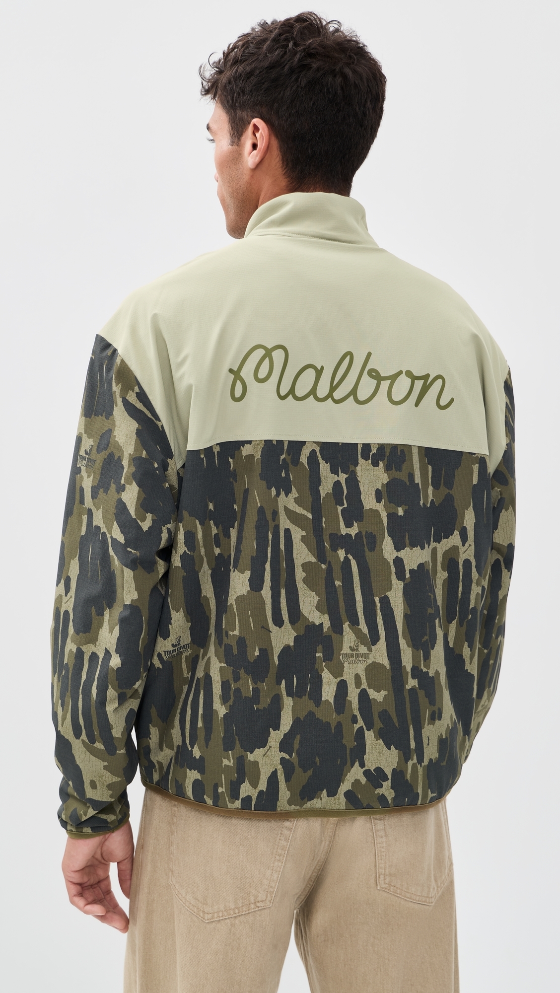 Tour Divot Camo Sherpa Jacket Bark Camo