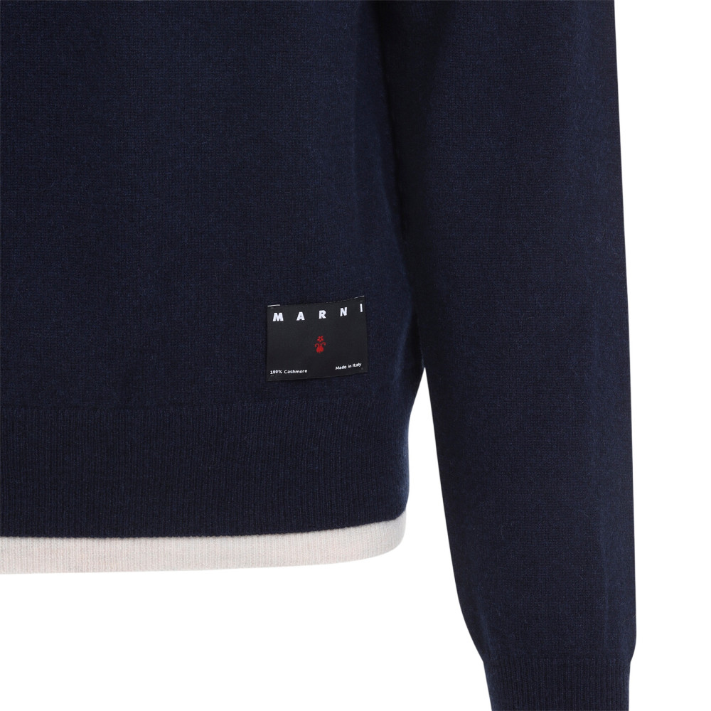 Deep Blue Knitted Sweater