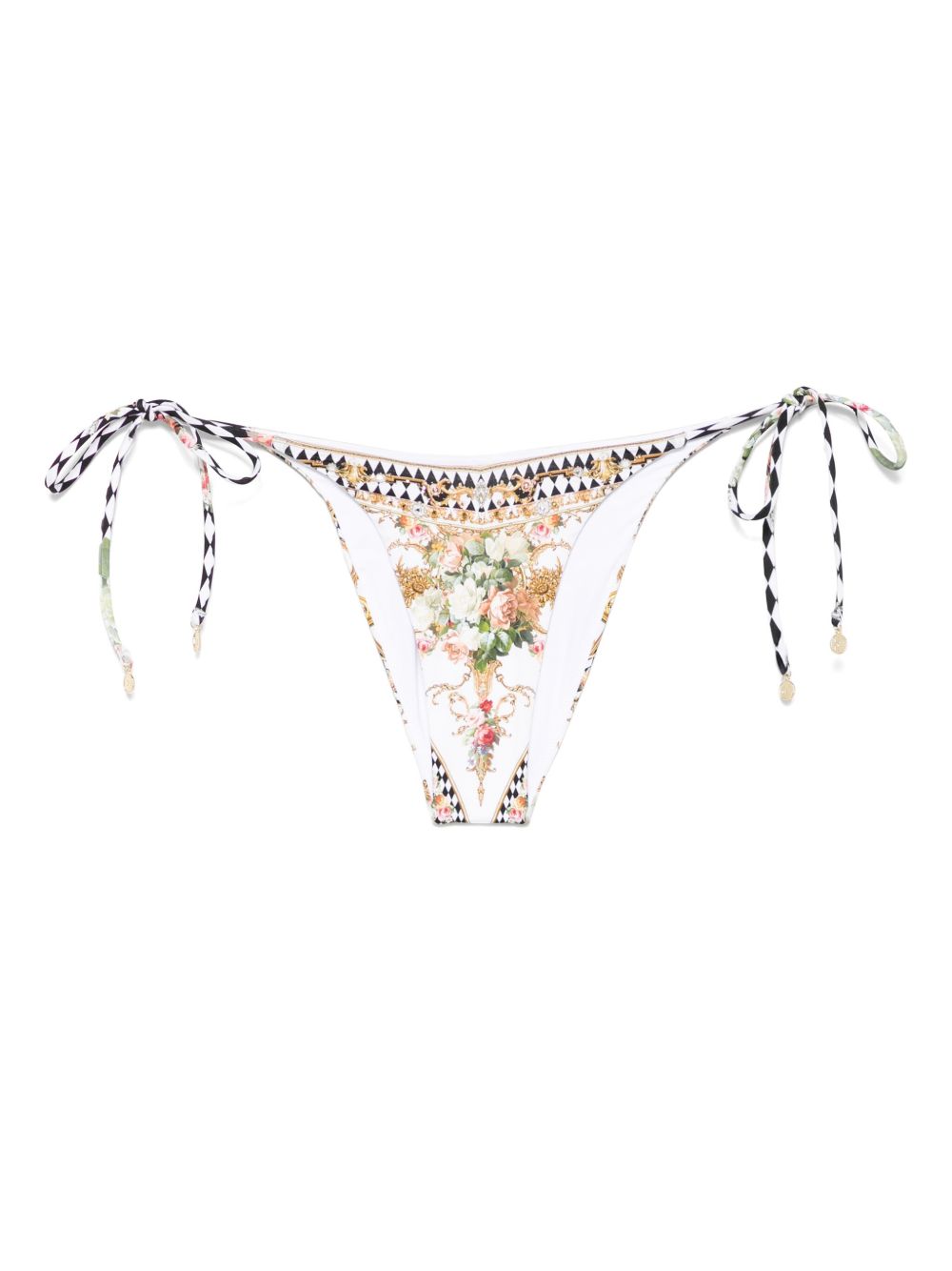Camilla high-waisted bikini bottoms - White