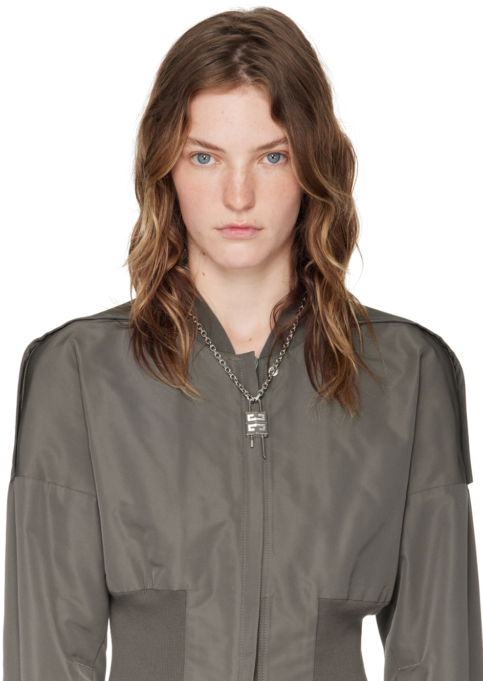 Givenchy シルバー Small Lock ネックレス