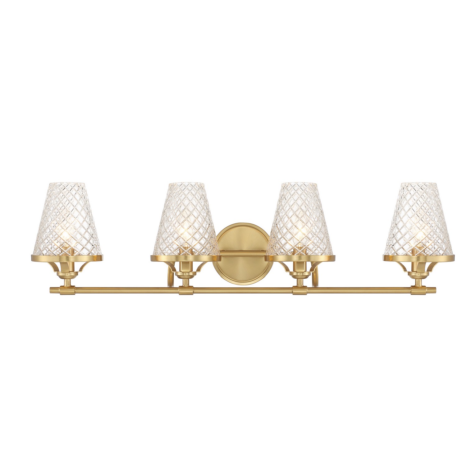 Candler 4-Light Bathroom Vanity Light in Warm Bra