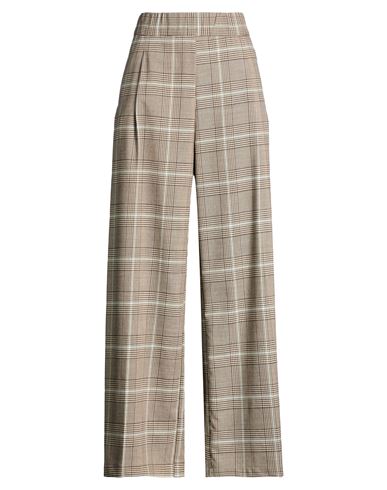 Woman Pants Taupe Size 6 Polyester, Viscose, Wool, Elastane