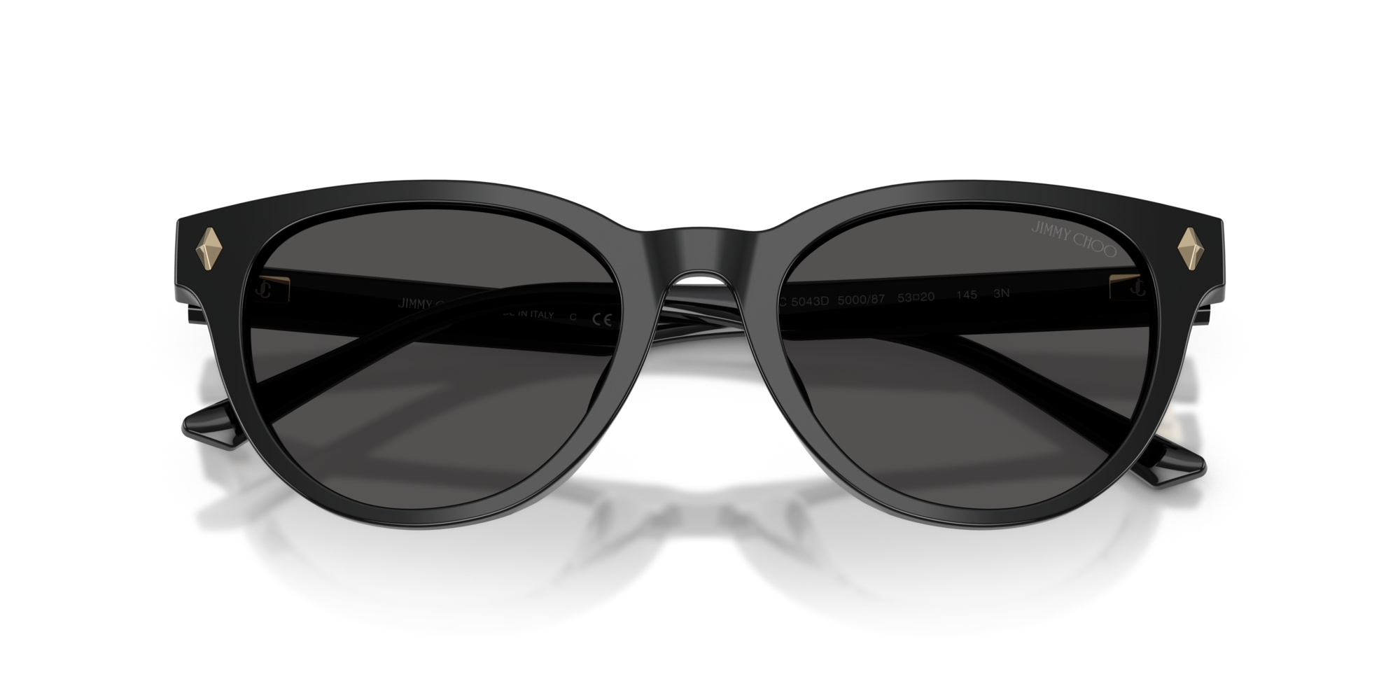 Jimmy Choo Woman Jimmy Choo JC5043D 500087 Sunglasses Acetate Black Grey Pantos Norma