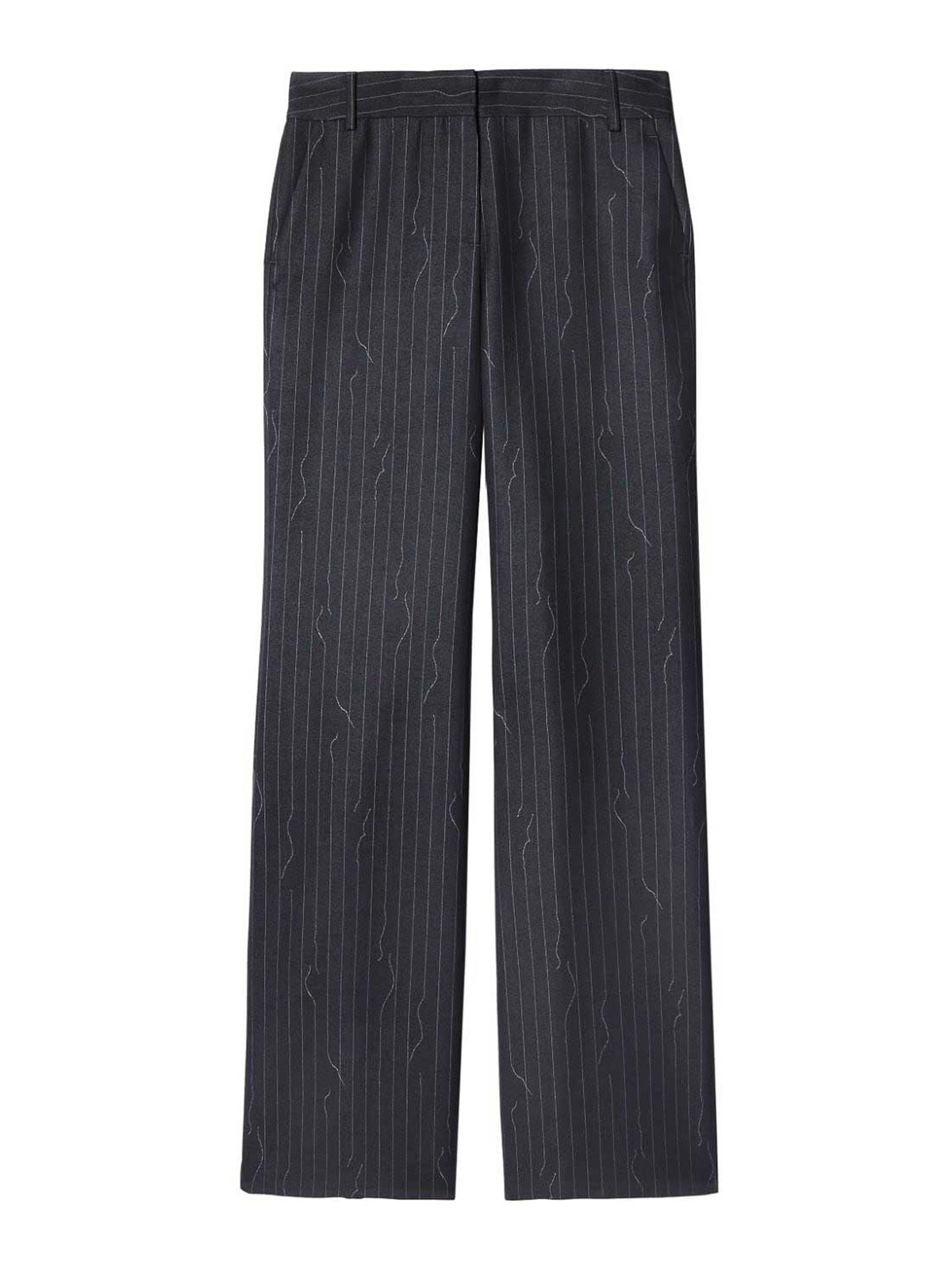 Pinstriped trousers