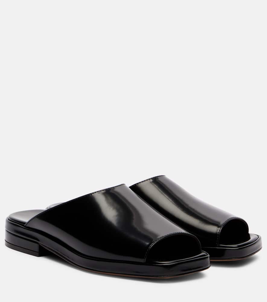 The Row Emi patent leather mules