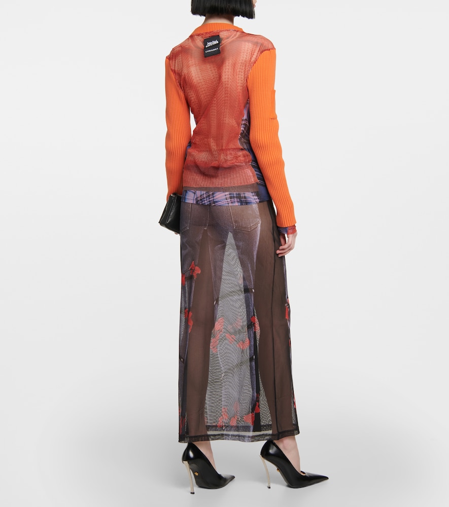 X Jean Paul Gaultier Trompe L'Oeil top