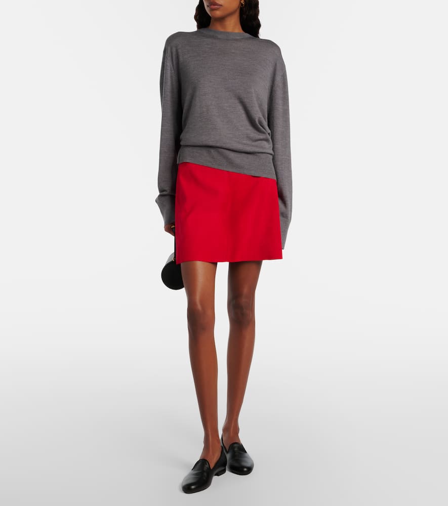 Lucie 22 suede miniskirt