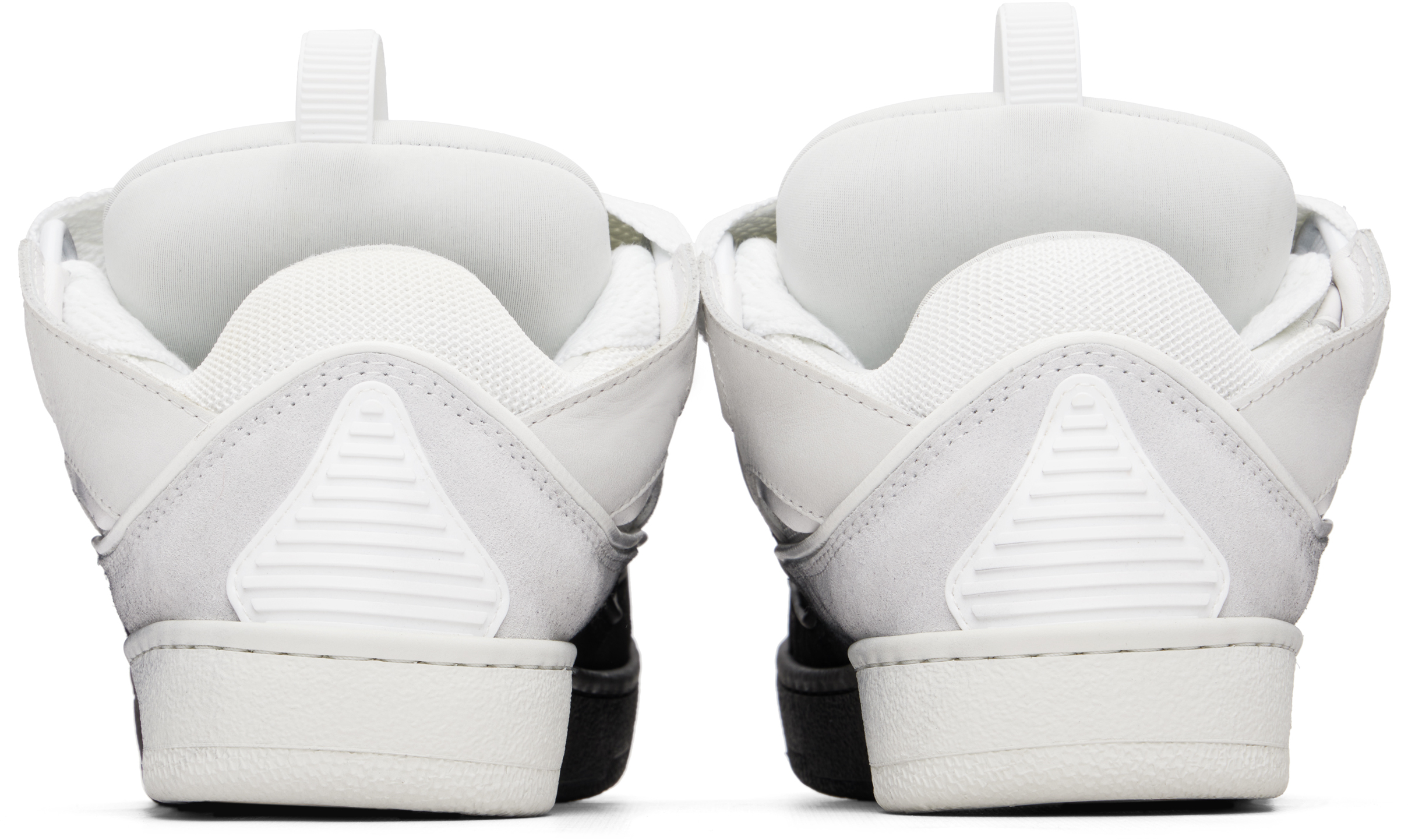 Black & White Curb Spray Sneakers