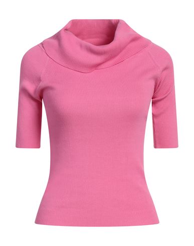 Snobby Sheep Woman Turtleneck Fuchsia Size 2 Cotton, Silk