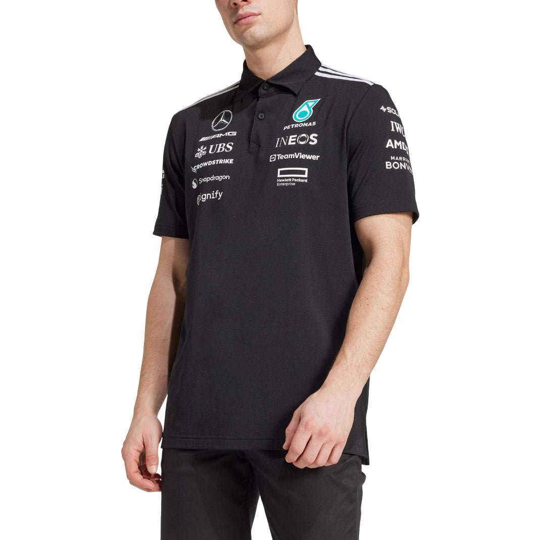 Mercedes AMG Petronas Formula One Team Polo Shirt 'Black'